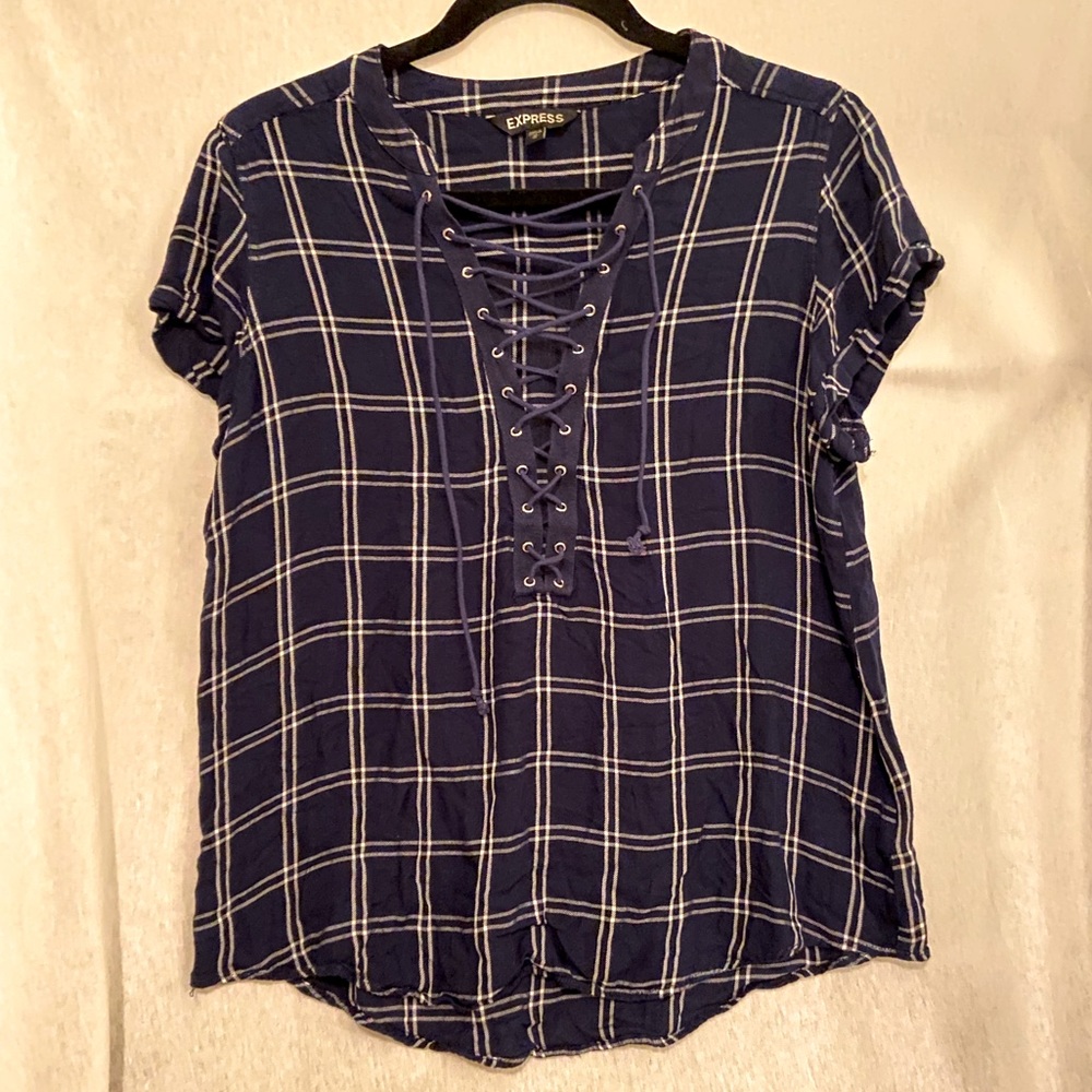 Express | plaid top